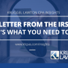 IRS Mailing Letters to Recipients of Child Tax Credit Payments & Third Economic Impact Payments
